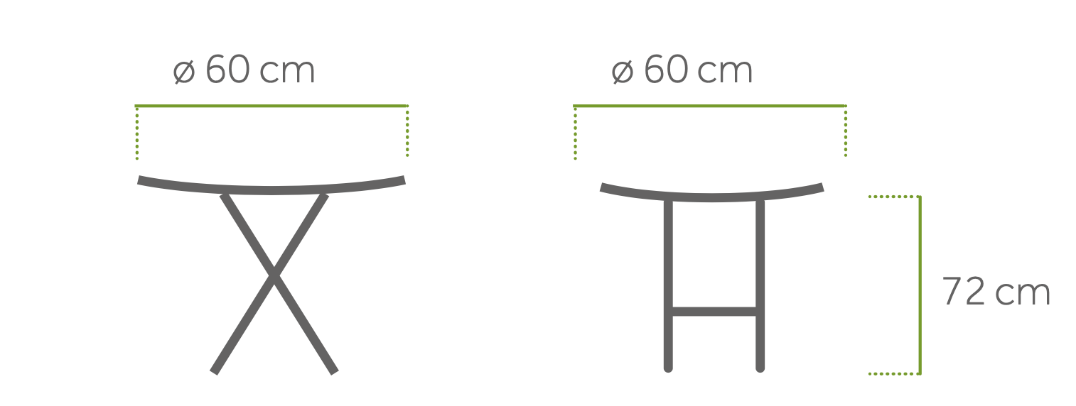 CAFÉ LATTE Folding Table