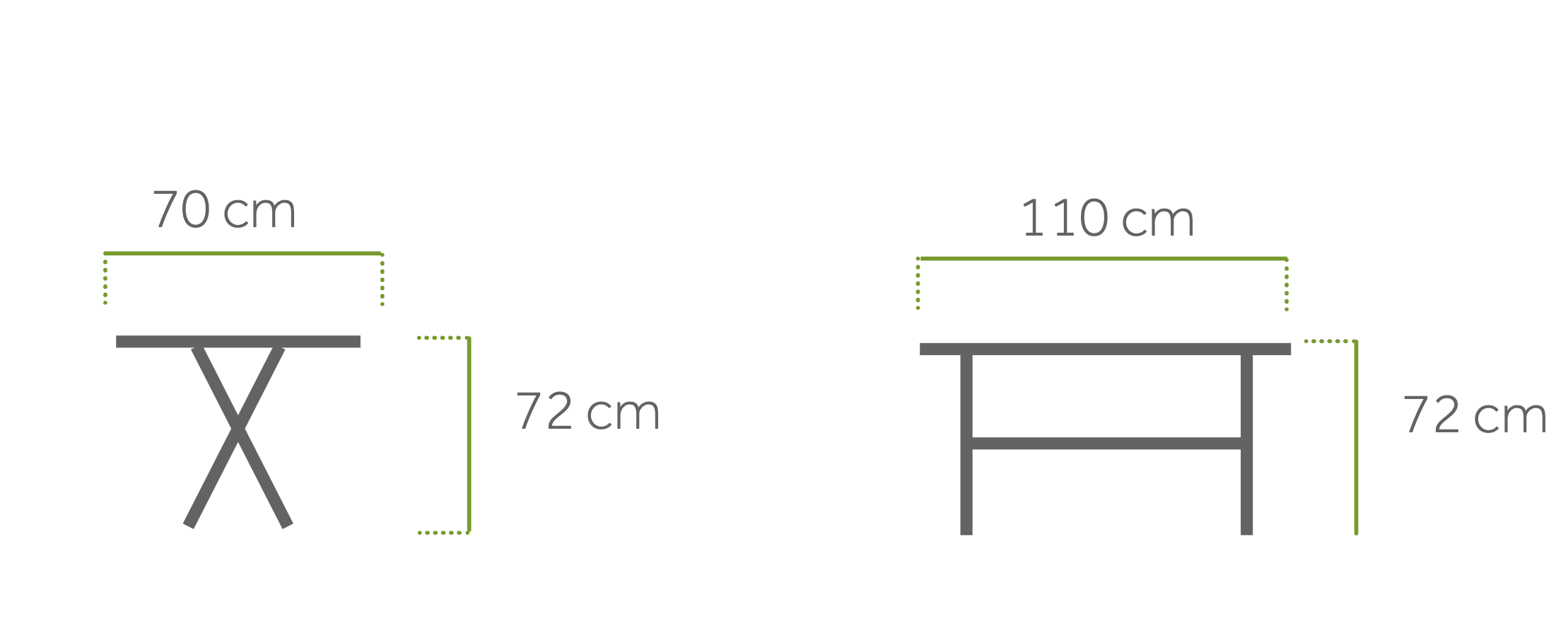 CAFÉ LATTE Folding Table